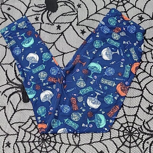 Confections Candy Bakery Pastries  OS LulaRoe Leggings - Picture 1 of 6